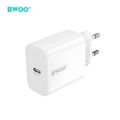 BWOO wall charger CDA233 PD 20W 1x USB-C with USB-C - Lightning cable white