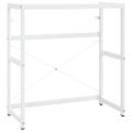 vidaXL Rám na umývadlo biely 79x38x83 cm železo