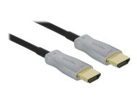 HDMI kábel - HDMI s pinmi (samec) na HDMI s pinmi (samec) - 20 m - optické vlákno - čierna - podporuje 4K, Active Optical Cable (AOC)