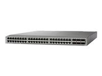 Cisco Nexus 31108TC-V - Prepínač - L3 - riadený - 48 x 10 Gigabit Ethernet + 6 x QSFP+ - prúdenie vzduchu zpredu dozadu - Lze montovať do rozvádzača - repasované