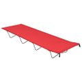 vidaXL Kempingové ležadlá 2ks 180x60x19cm, látka oxford, oceľ, červené