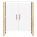 vidaXL Komoda biela 62x38x70 cm spracované drevo