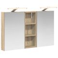 vidaXL Set kabinetov do kúpeľne 3 ks 80 x 10,5 x 50 cm