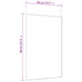 vidaXL Zrkadlo na dvere zlaté 50x80 cm sklo a hliník