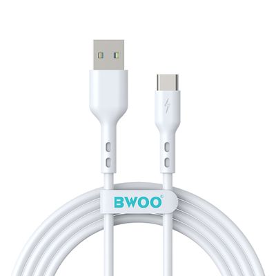 Kábel BWOO USB - USB-C 1m 3A biely BO-X172C