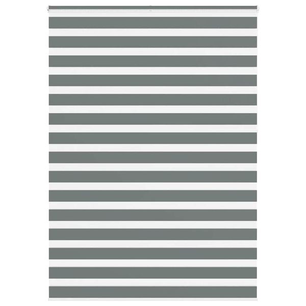 vidaXL Zebrová roleta tmavosivá 155x230 cm šírka látky 150,9 cm polyester