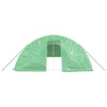 vidaXL Fóliovník s oceľovým rámom zelený 60 m² 12x5x2,3 m