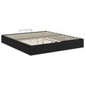 vidaXL Otomanový posteľný rám s úložiskom Čierny Dub 203 x 180 x 25 cm