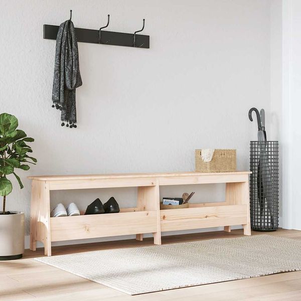 vidaXL Lavica do predsiene 160x28x45 cm masívne borovicové drevo