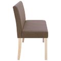 vidaXL Lavica 139,5 cm hnedá polyester
