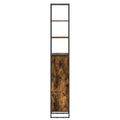 vidaXL Kúpeľňová skriňa Dymová dub 40 x 30 x 180 cm Kompozitné drevo