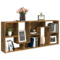 vidaXL Knižnica dymový dub 67x24x161 cm spracované drevo