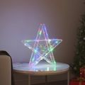vidaXL 3D hviezda 50 LED Viacfarebný 55 x 53.5 x 10 cm Akryl