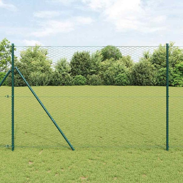 vidaXL Vonkajší šesťuholníkový fénový základný upevňovač 50 x 1,5 m