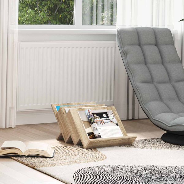 vidaXL Regál na časopisy Sonoma dub 53 x 40 x 28,5 cm Kompozitné drevo