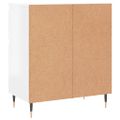 vidaXL Komoda vysoký lesk biela 60x35x70 cm spracované drevo