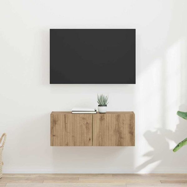 vidaXL TV nástenná skriňa 2 pcs Remeselnícky dub 39 x 31 x 29,5 cm