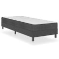 vidaXL Rám na boxspring posteľ, sivý, látka 100x200 cm