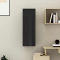 vidaXL TV skrinka, lesklá čierna 30,5x30x90 cm, kompozitné drevo