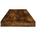 vidaXL Nástenné police 4 ks dymový dub 80x10x1,5 cm kompozitné drevo