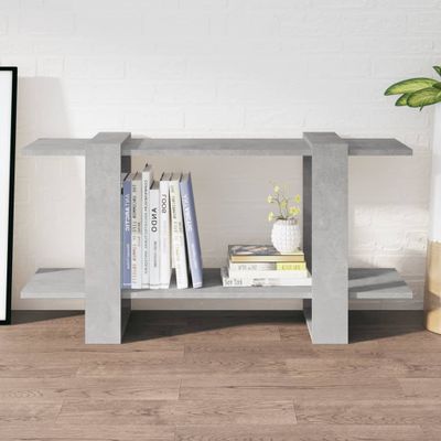vidaXL Skrinka na knihy betónová sivá 100x30x51cm spracované drevo