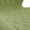 vidaXL Otočná jedálenská stolička bledozelená zamatová