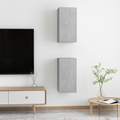 vidaXL | Stenová TV skriňa | 2 pcs Betónovo sivá 30.5 x 30 x 60 cm