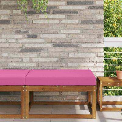 vidaXL Vankúš na vonkajšiu pohovku Polyester Ružová 80 x 80 cm
