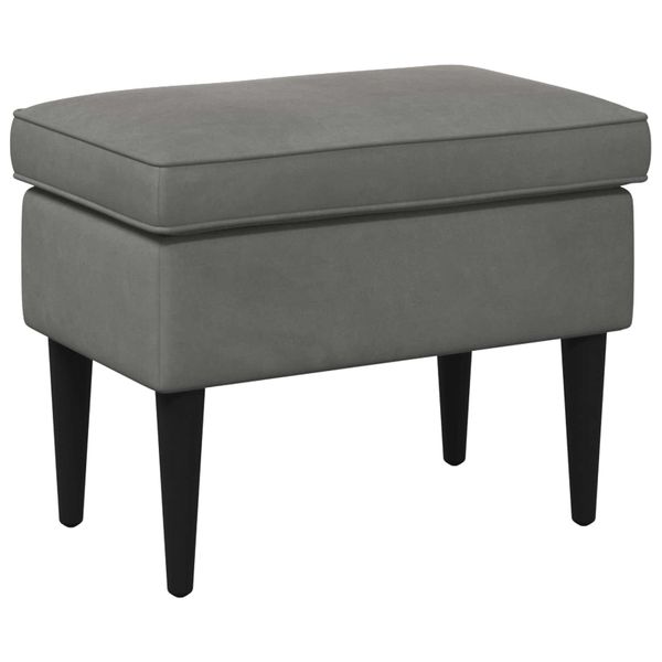 vidaXL Taburetka Tmavosivá 55 x 35 x 41 cm Zamat