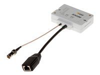 Konvertor sieťových médií - 100Mb LAN - cez Coax - 10Base-T, 100Base-TX - RJ-45 / BNC