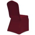 vidaXL Návleky na stoličku burgundy 18 ks naťahovacie