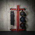 Multifunkčný skladací posilňovací stojan - Power Rack HMS KLT34 červený