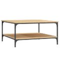vidaXL Konferenčný stolík dub sonoma 80x80x40 cm kompozitné drevo