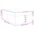 vidaXL Posteľný rám boxspring s matracom čierny 120x200 cm zamat