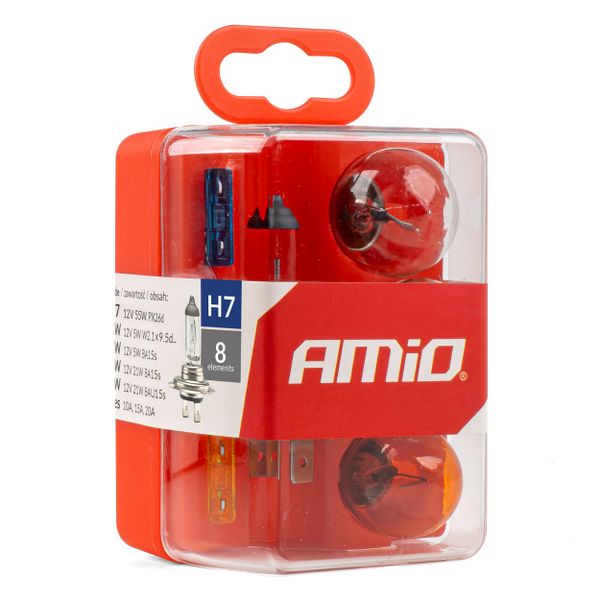 Sada žiaroviek a autopoistiek 8 ks H7 AMIO-01499