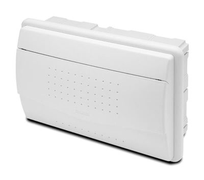 Rozvádzač NUOVA 3712 IP40, 12mod., pod omietku, nepriehľ. dvere, 215x305x100mm