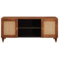 vidaXL TV skrinka Hnedá 105 x 33,5 x 46 cm Masívne mango drevo