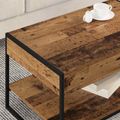 vidaXL Konferenčný stolík Staré drevo 80 x 50 x 40 cm Kompozitné drevo