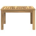 vidaXL Konferenčný stolík Biela 50 x 60,5 x 36 cm Pevné akáciové drevo