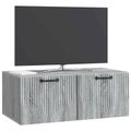 vidaXL Nástenná TV skrinka Nástenný Sivá sonoma 78,5 x 41 x 30 cm