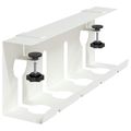vidaXL Úložný box na káble pod stôl 2 ks Biela 43 x 10 x 15 cm Oceľ