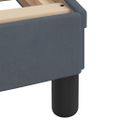 vidaXL Rám postele bez matraca Hanko tmavosivá 80x200 cm zamat