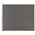 vidaXL Plotový panel WPC 175x146 cm sivý