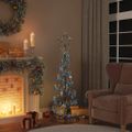 vidaXL LED vianočný stromček s ozdobami 100 LED teplá biela 150 cm