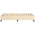 vidaXL Posteľný rám s boxspringom krémová 120x200 cm látka
