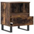 vidaXL Nočné stolíky 2 ks dymový dub 40x35x50 cm kompozitné drevo