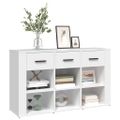 vidaXL Komoda biela 100x30x59,5 cm spracované drevo