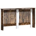 vidaXL Kryt radiátora Dymový dub 152 x 19 x 81,5 cm Kompozitné drevo