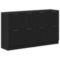 vidaXL Servírovacia skriňa 2 ks Čierny dub 60 x 30 x 70 cm