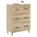 vidaXL Zásuvkový kabinet Dub sonoma 66 x 34,5 x 89,5 cm